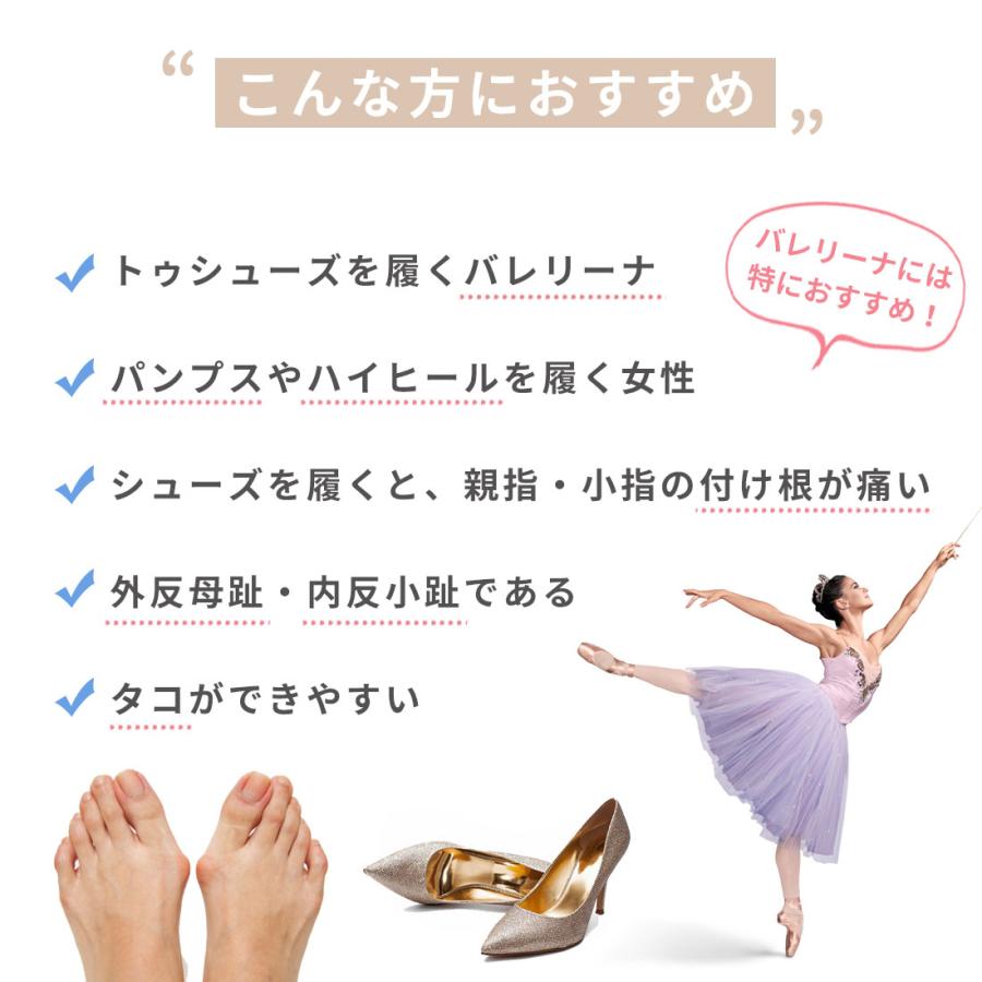 外反母趾用サポーター ZCA-BUNION 外反母趾ケア 内反小趾 バレリーナ