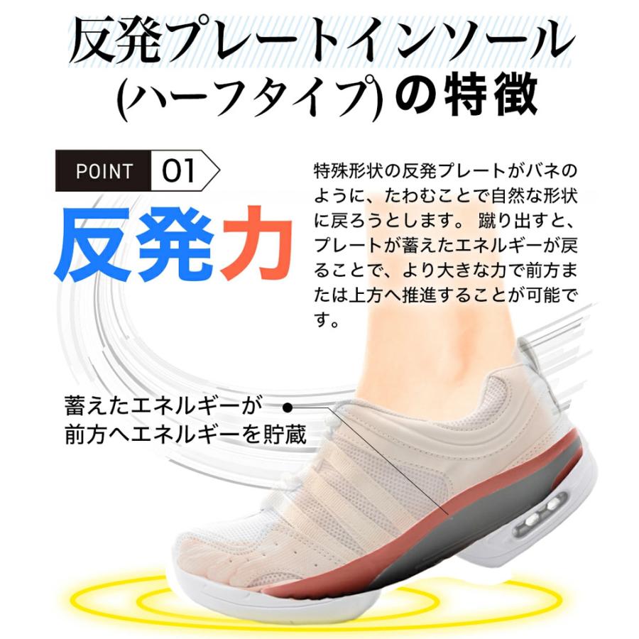 インソール ハーフ アーチサポート 姿勢矯正 ZCA-HALFSOLE : ダンス