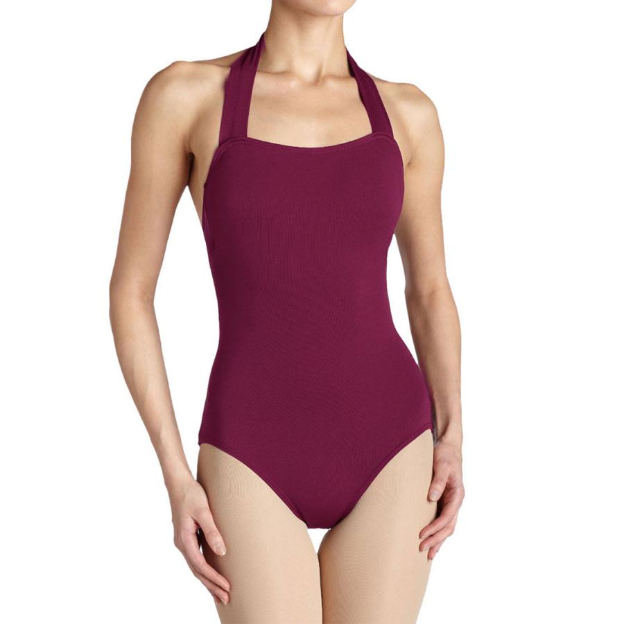 ホルターレオタード　ZD5010-A2013　バレエ  シンプル ブラック バーガンディ レオタード | ZUM | 02