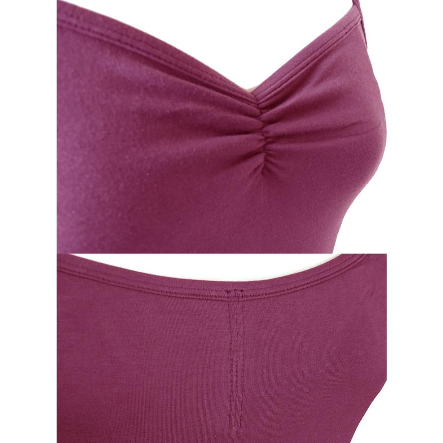 ホルターレオタード　ZD5010-A2013　バレエ  シンプル ブラック バーガンディ レオタード | ZUM | 05