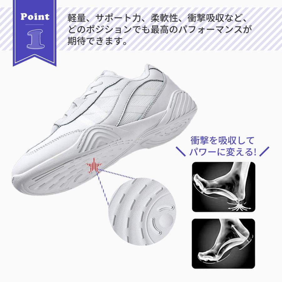 MEDバージョン チアリーディングシューズ ホワイト 20センチ MED