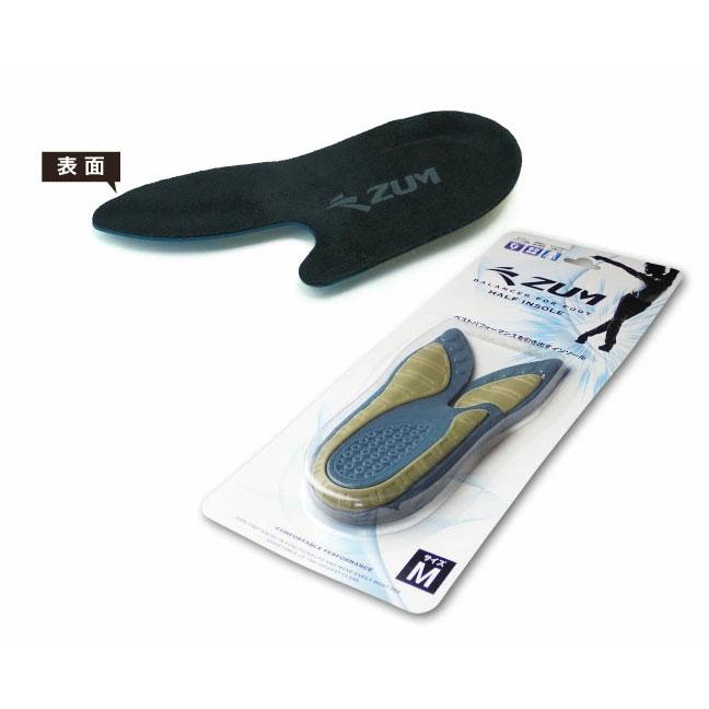 ZUM（スム） インソール ハーフ 衝撃吸収 中敷き 疲労 ZIN502H 外部