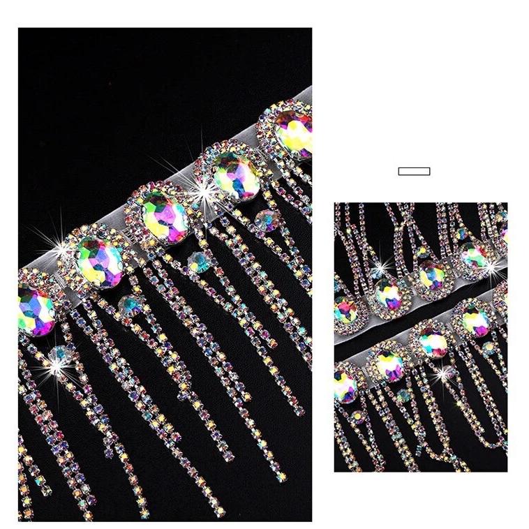 ボディ チェーン マジック カラー ガラス ダイヤモンド ベリー ダンス