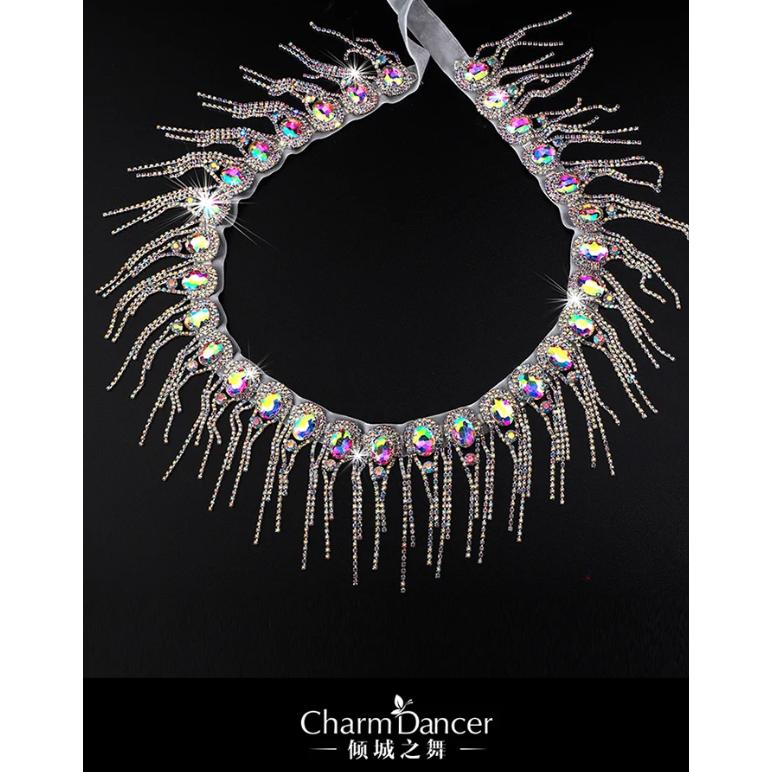 ボディ チェーン マジック カラー ガラス ダイヤモンド ベリー ダンス