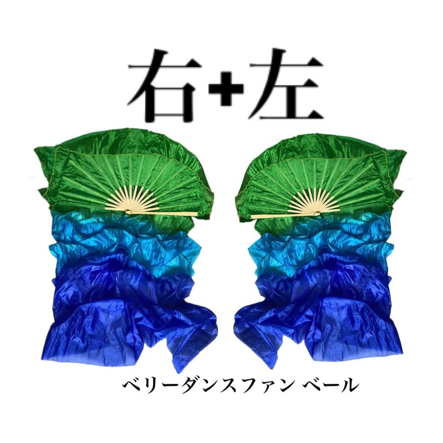 ベリーダンスファン ベールパフォーマンスポリエステル生地1組ロング