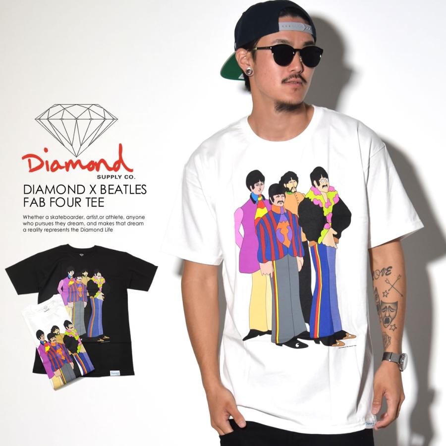 ダイヤモンドサプライ Diamond Supply Co コラボ Tシャツ メンズ The Beatles ビートルズ Diamond Beatles Fab Four Tee A16dmpa46 父の日 6v8018 ダンス ダンス ダンス 通販 Yahoo ショッピング