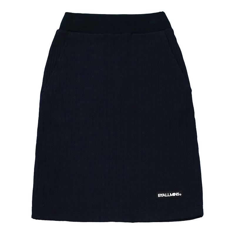 byallmins バイオールミーンズ リブニットスカート ミニスカート Disk Pocket Skirts ネイビー BM202WCASK003 レディース 韓国ファッション ブランド | ブランド登録なし | 01