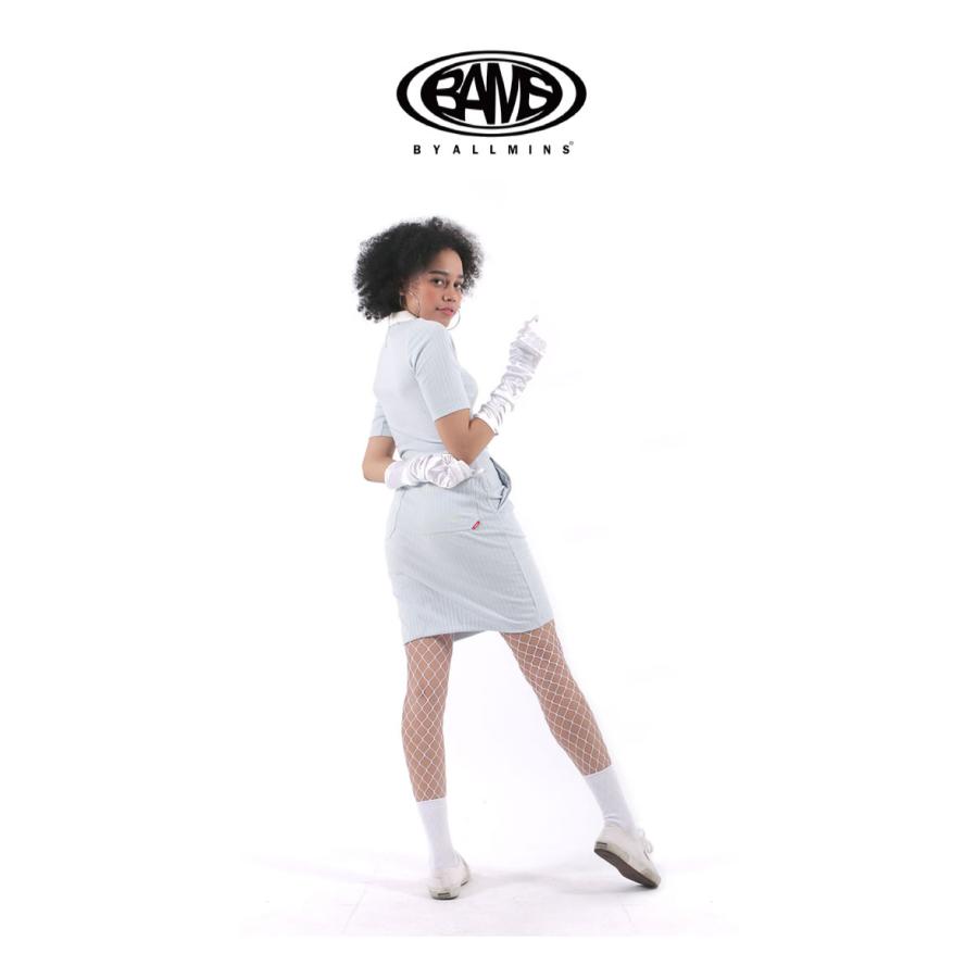 byallmins バイオールミーンズ リブニットスカート ミニスカート Disk Pocket Skirts スカイブルー BM202WCASK001 レディース 韓国ファッション ブランド | ブランド登録なし | 04