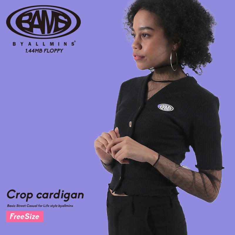 Byallmins バイオールミーンズ リブニットカーディガン 半袖 クロップトップ Crop Cardigan ブラック Bm2wcacd001 レディース 韓国ファッション ブランド Bmptu001 Olchang 韓国ファッション 通販 Yahoo ショッピング