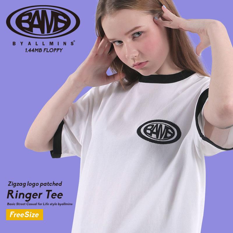 Byallmins バイオールミーンズ Tシャツ Zigzag Logo Patched Tee 白 メンズ レディース ペアルック お揃いコーデ カップル 友達 韓国 ファッション ブランド 服 Bmttu006 Shoowtime 韓国ファッション 通販 Yahoo ショッピング