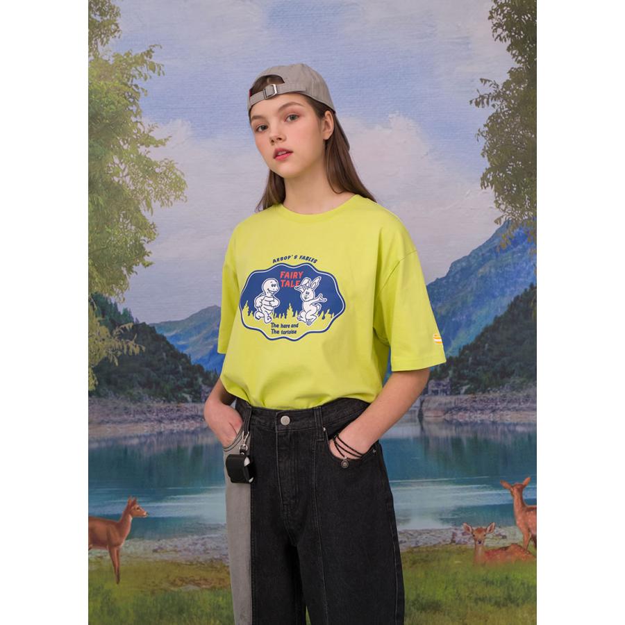 MAINBOOTH（メインブース） Tシャツ ToTo T-shirt ライム メンズ