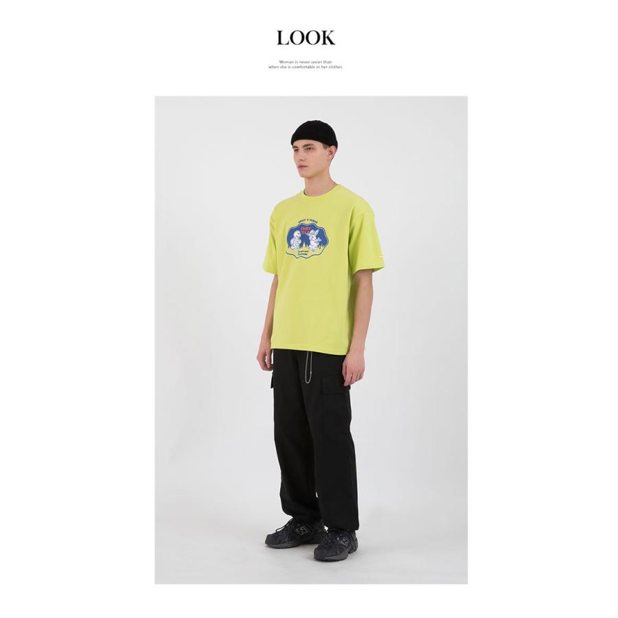 MAINBOOTH（メインブース） Tシャツ ToTo T-shirt ライム メンズ