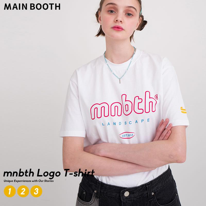 Main Booth メインブース Tシャツ Mnbts Logo T Shirt 白 メンズ レディース ペアルック お揃いコーデ カップル 友達 韓国 ファッション ブランド Mbttu011 Shoowtime 韓国ファッション 通販 Yahoo ショッピング