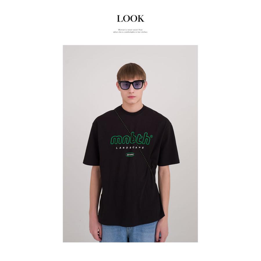 Main Booth メインブース Tシャツ Mnbts Logo T Shirt 黒 メンズ レディース ペアルック お揃いコーデ カップル 友達 韓国 ファッション ブランド 服 Mbttu015 Shoowtime 韓国ファッション 通販 Yahoo ショッピング