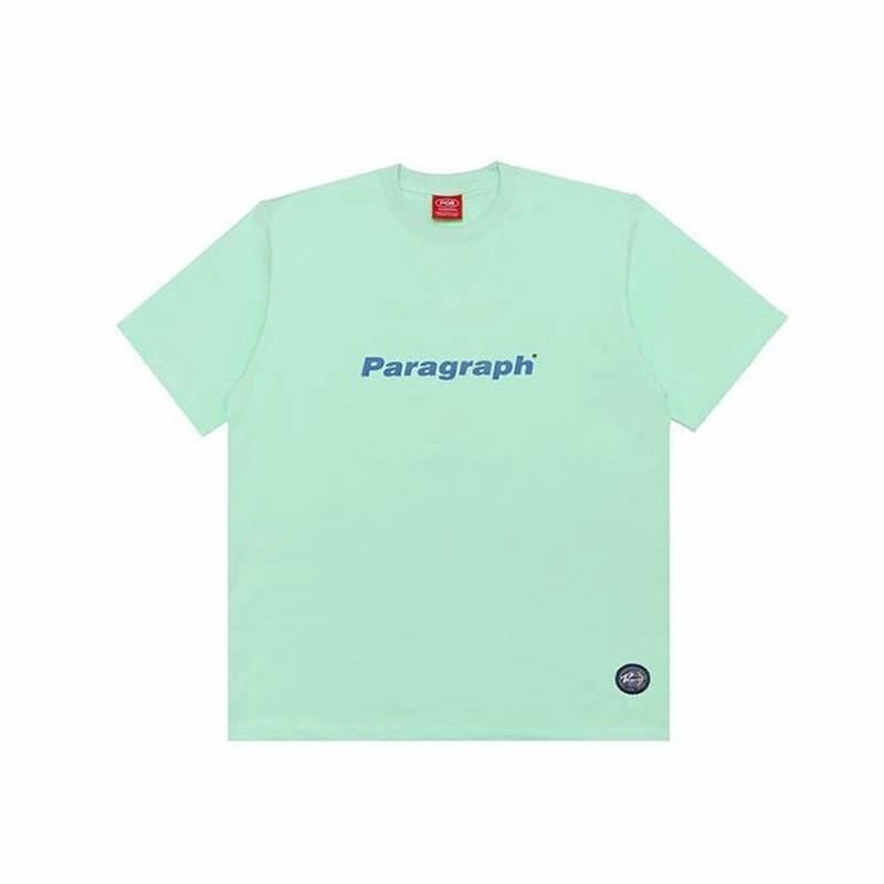 Paragraph パラグラフ Tシャツ メンズ レディース ロゴ バックプリント ブランド Classic Blue Logo T-shirt No.12 ミント | Paragraph | 01
