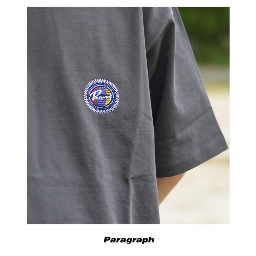 Paragraph パラグラフ Tシャツ メンズ レディース ロゴ バックプリント ブランド Paisley T-shirt No.13 チャコール | Paragraph | 04