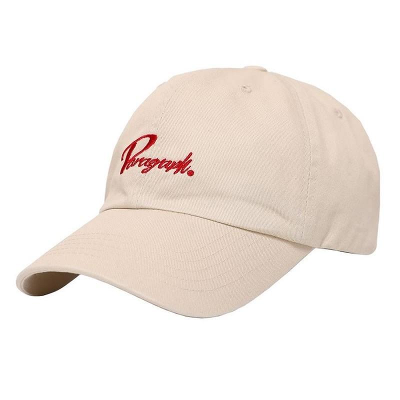 Paragraph パラグラフ キャップ 帽子 メンズ レディース ロゴ刺繍 ブランドBasic Ball Cap No.23 ベージュ | Paragraph | 01