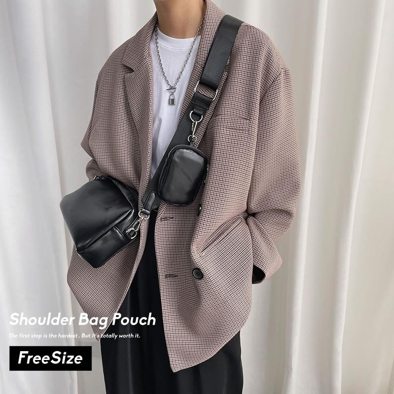 ワンショルダーバッグ 斜め掛け ポーチ付き メンズ レディース おしゃれ ブランド 韓国ファッション ストリート系 Stbtm001 Olchang 韓国ファッション 通販 Yahoo ショッピング