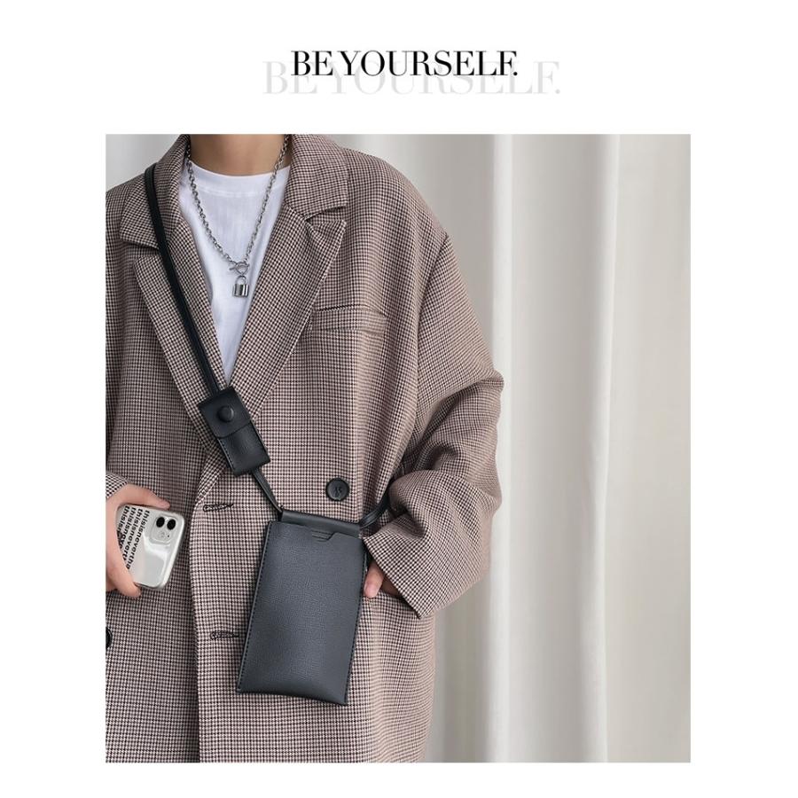 ショルダーストラップ付きスマホケース パスケース 斜め掛け 小銭入れ付き メンズ レディース おしゃれ ブランド 韓国ファッション ストリート系 | Shoowtime | 02