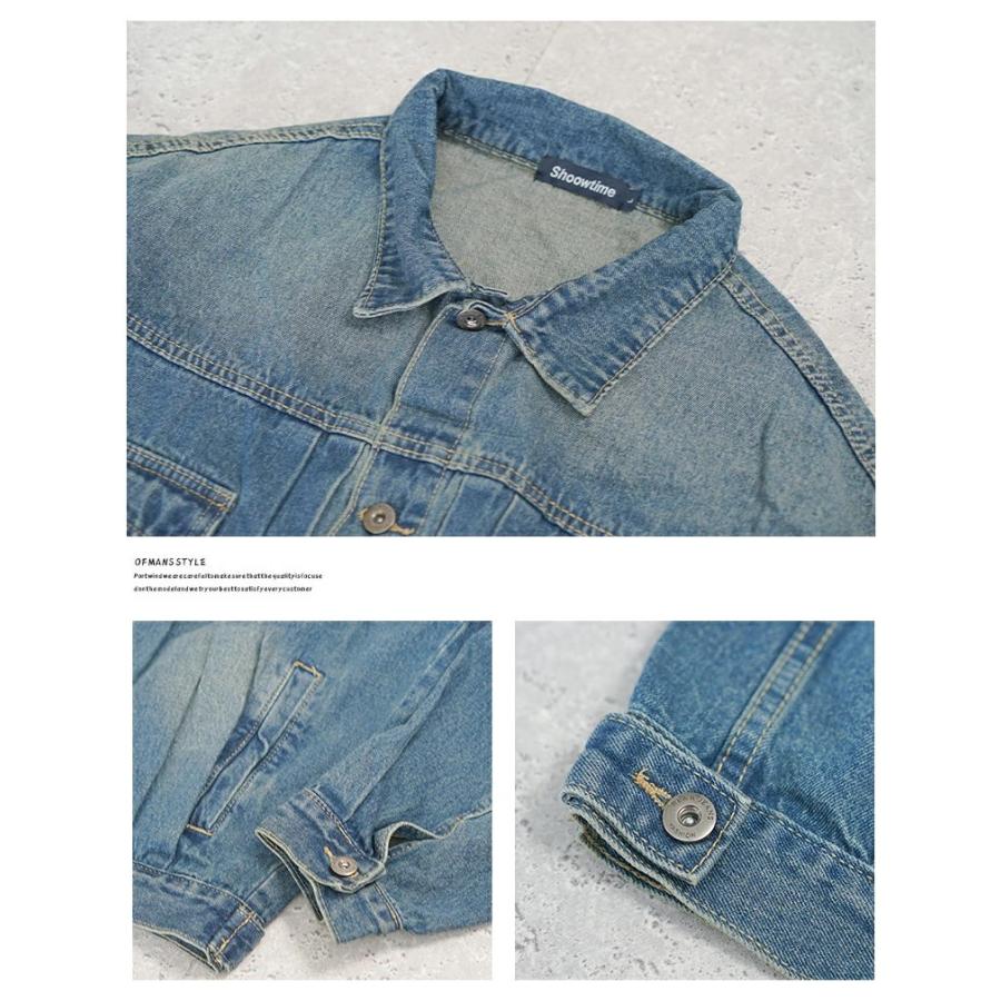 Shoowtime オーバーサイズ ビンテージウォッシュ デニム