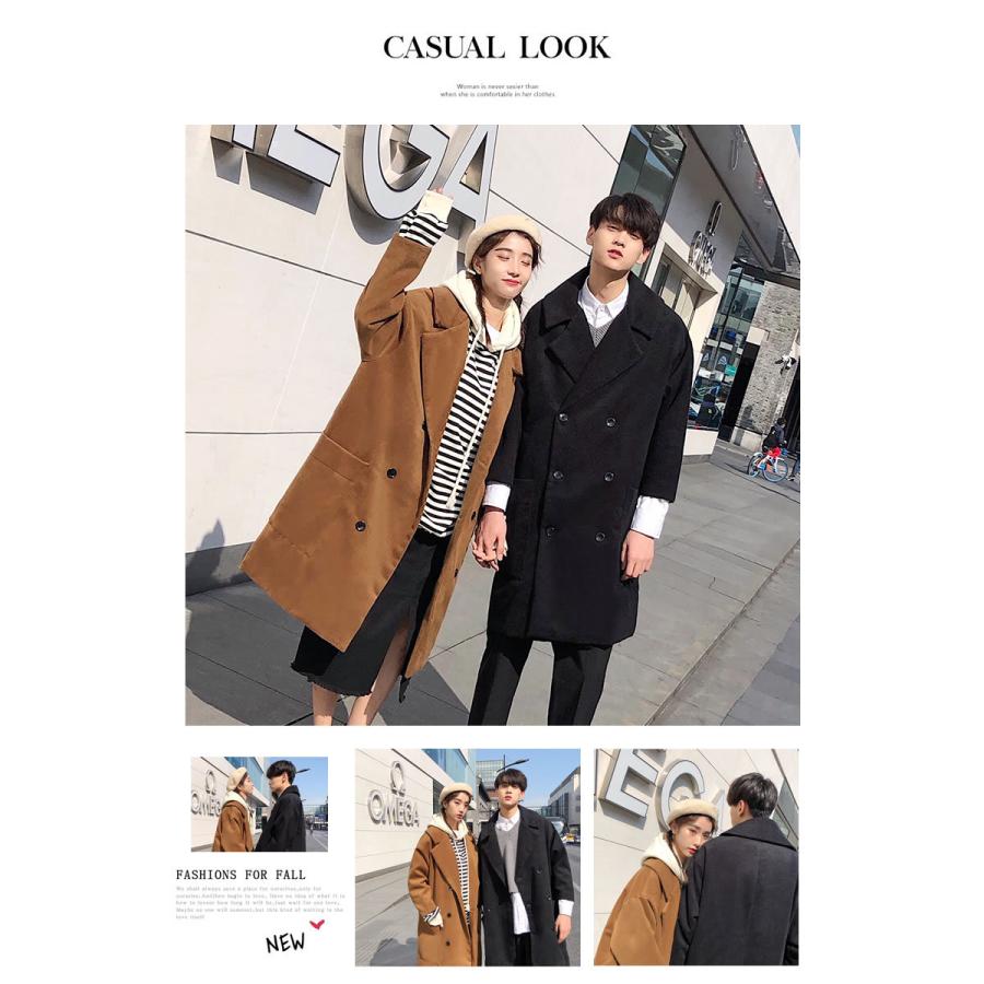 ビッグシルエット ピーコート Pコート ロング ユニセックス オーバーサイズ ペアルック カップル お揃いコーデ 韓国ファッション おしゃれ Stjtu003 Shoowtime 韓国ファッション 通販 Yahoo ショッピング