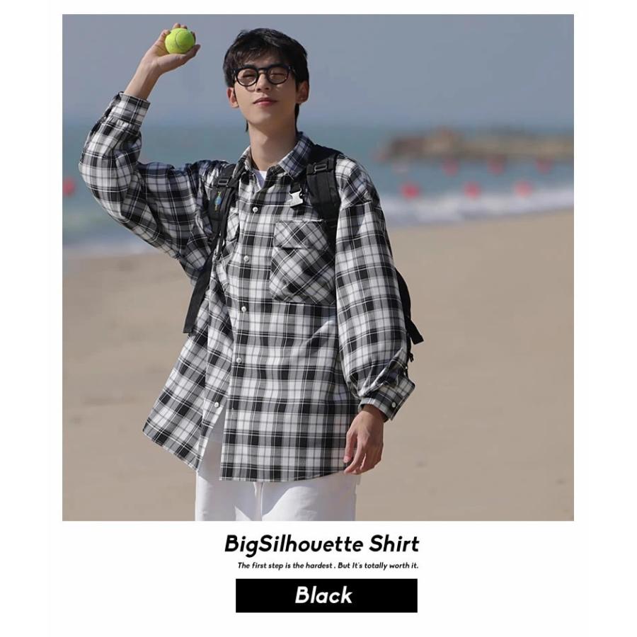 Shoowtime（ショウタイム） チェックシャツ メンズ オーバーサイズ