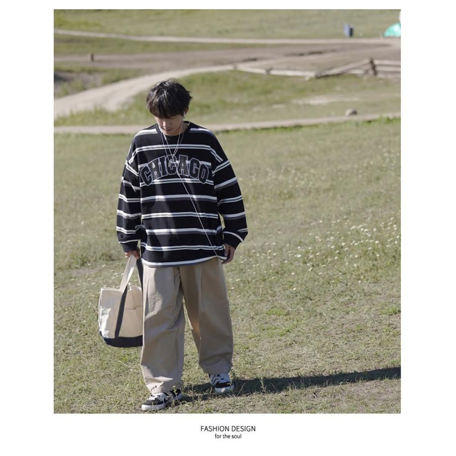 チェックシャツ メンズ オーバーサイズ ブロックチェック ブラック 黒 長袖 韓国 ストリート カジュアル ファッション | Shoowtime | 04