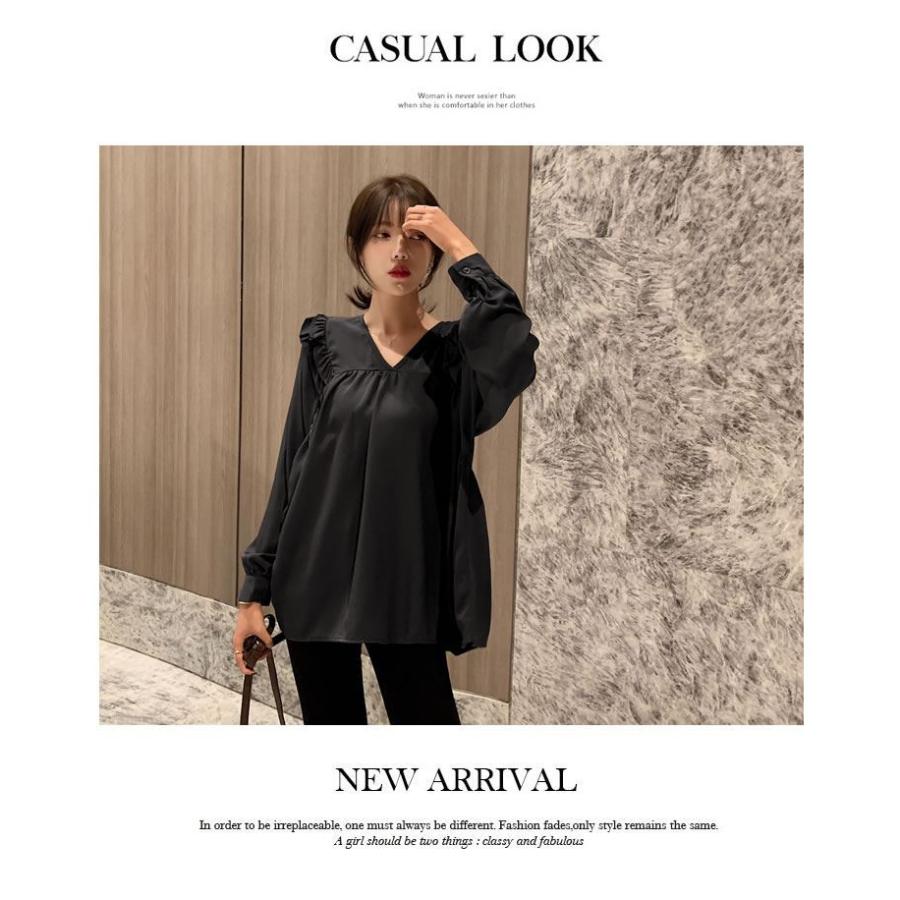 ランタンスリーブフリルシャツ ブラウス レディース 長袖 おしゃれ かわいい 韓国 ファッション ブランド 服 21 春 夏 新作 Stotw014 Shoowtime 韓国ファッション 通販 Yahoo ショッピング