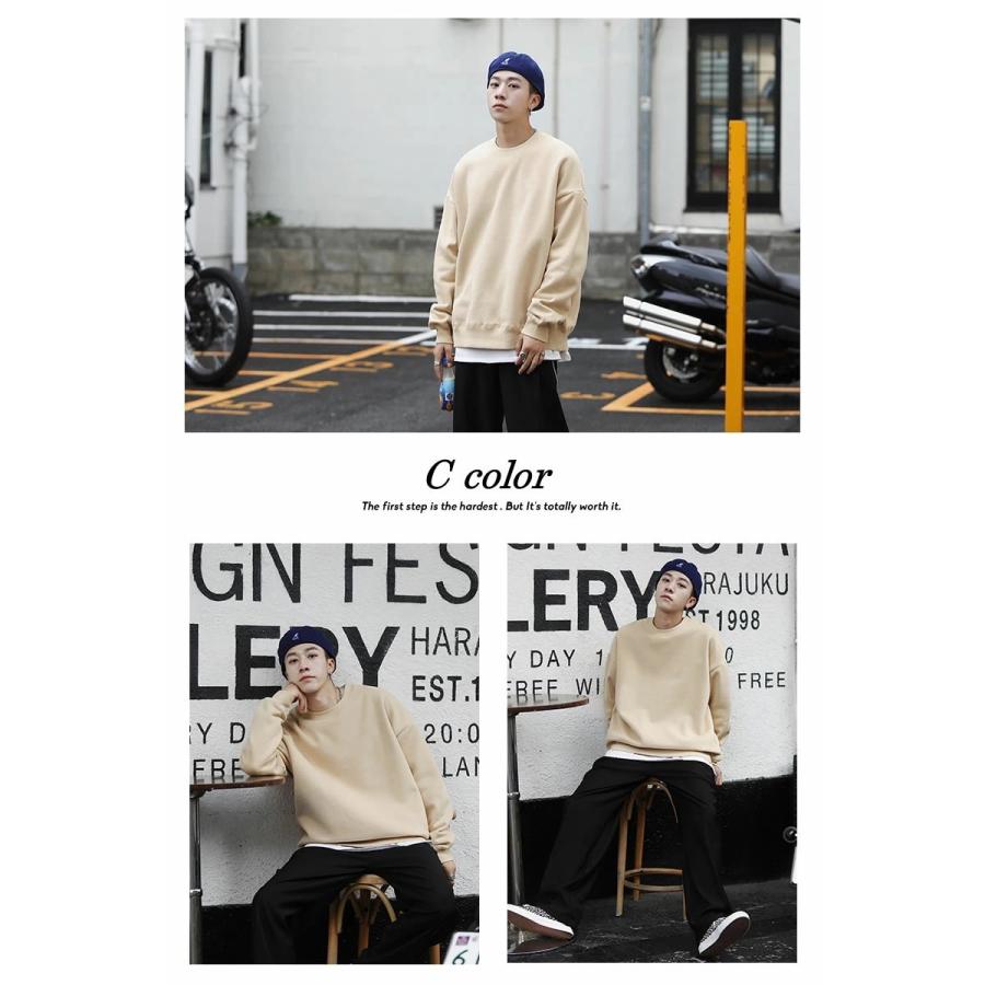 トレーナー スウェット メンズ ビッグシルエット オーバーサイズ かっこいい 韓国ファッション ブランド ストリート系 Stptm008 Olchang 韓国ファッション 通販 Yahoo ショッピング