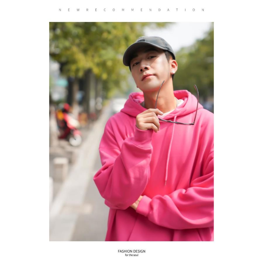 パーカー メンズ レディース 裏起毛 スウェット プルオーバー オーバーサイズ ビッグシルエット ストリート系 韓国ファッション ブランド Stptm041 Olchang 韓国ファッション 通販 Yahoo ショッピング