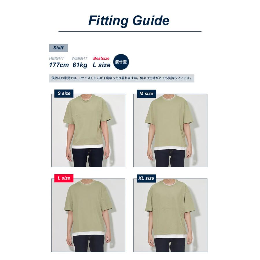 オーバーサイズ レイヤード Tシャツ メンズ レディース 半袖 ビッグシルエット ゆったり 大きいサイズ 韓国ファッション おしゃれ Shoowtime ショウタイム 春 夏 | Shoowtime | 06