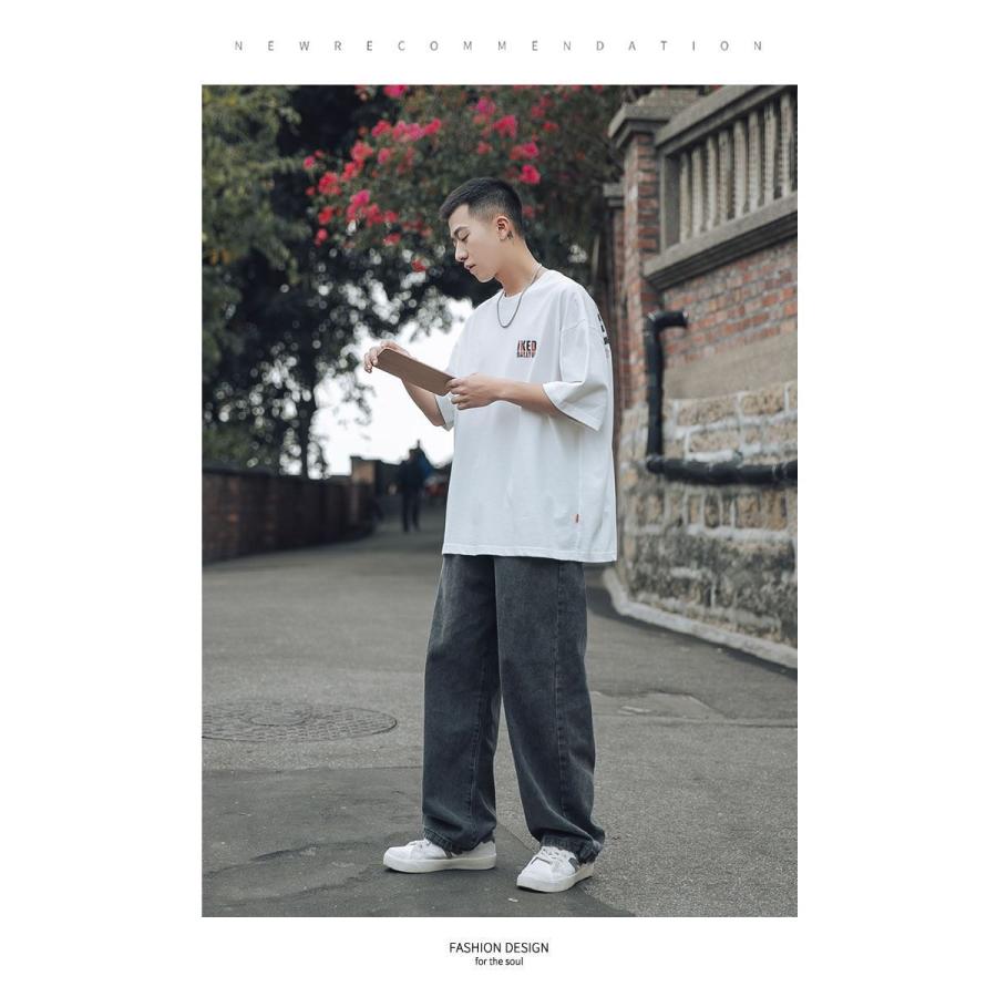 Tシャツ メンズ ビッグシルエット オーバーサイズ バックプリント 韓国ファッション ストリート系 ブランド レディース Stttm053 Olchang 韓国ファッション 通販 Yahoo ショッピング