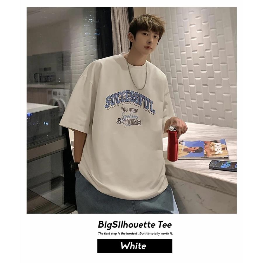Tシャツ メンズ 半袖 ビッグシルエット オーバーサイズ カレッジ ロゴプリント ゆったり おしゃれ 韓国ファッション ストリート系 ブランド 春 夏 韓国服 Stttm096 Shoowtime 韓国ファッション 通販 Yahoo ショッピング