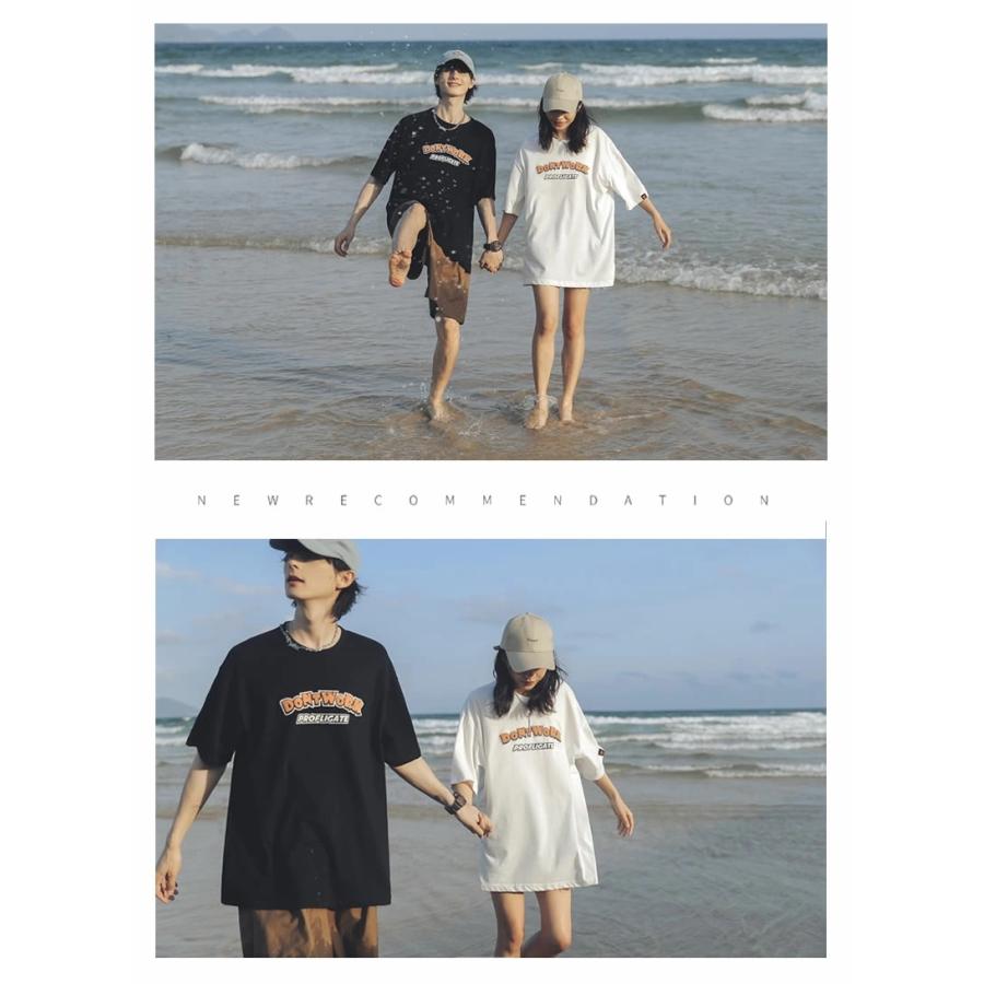 夏得セール Tシャツ ペアルック カップル メンズ レディース ビッグシルエット オーバーサイズ ポップワードロゴ ゆったり おしゃれ 韓国ファッション ブランド Stttu019 Olchang 韓国ファッション 通販 Yahoo ショッピング