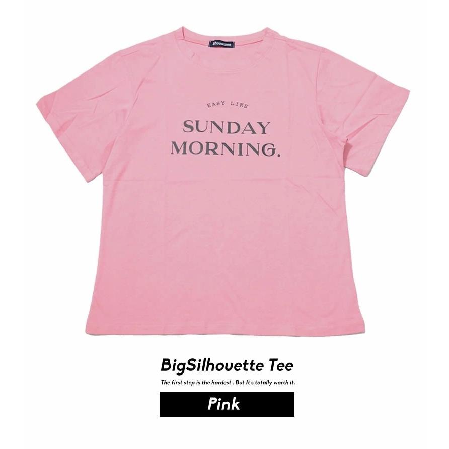 Tシャツ レディース 半袖 ビッグシルエット オーバーサイズ メッセージ ロゴゆったり ブランド 韓国ファッション ストリート系 おしゃれ 綿 | Shoowtime | 09