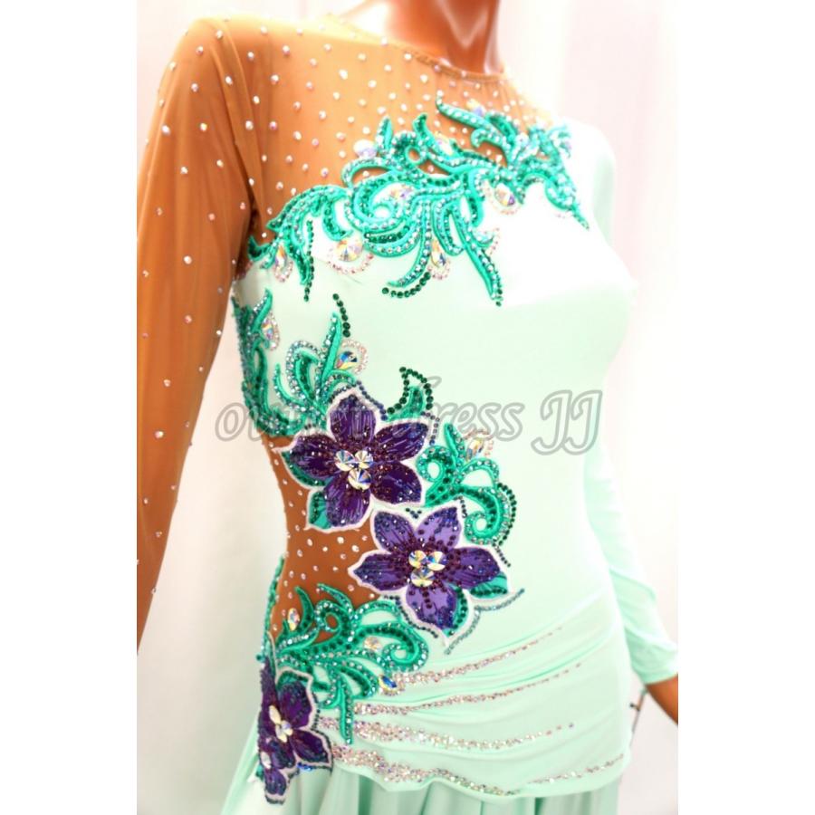 SALE　社交ダンス・ダンス衣装　インポート品　ヨーロッパ製　【15万円均一】L317　ペパーミント Mサイズ |  | 01