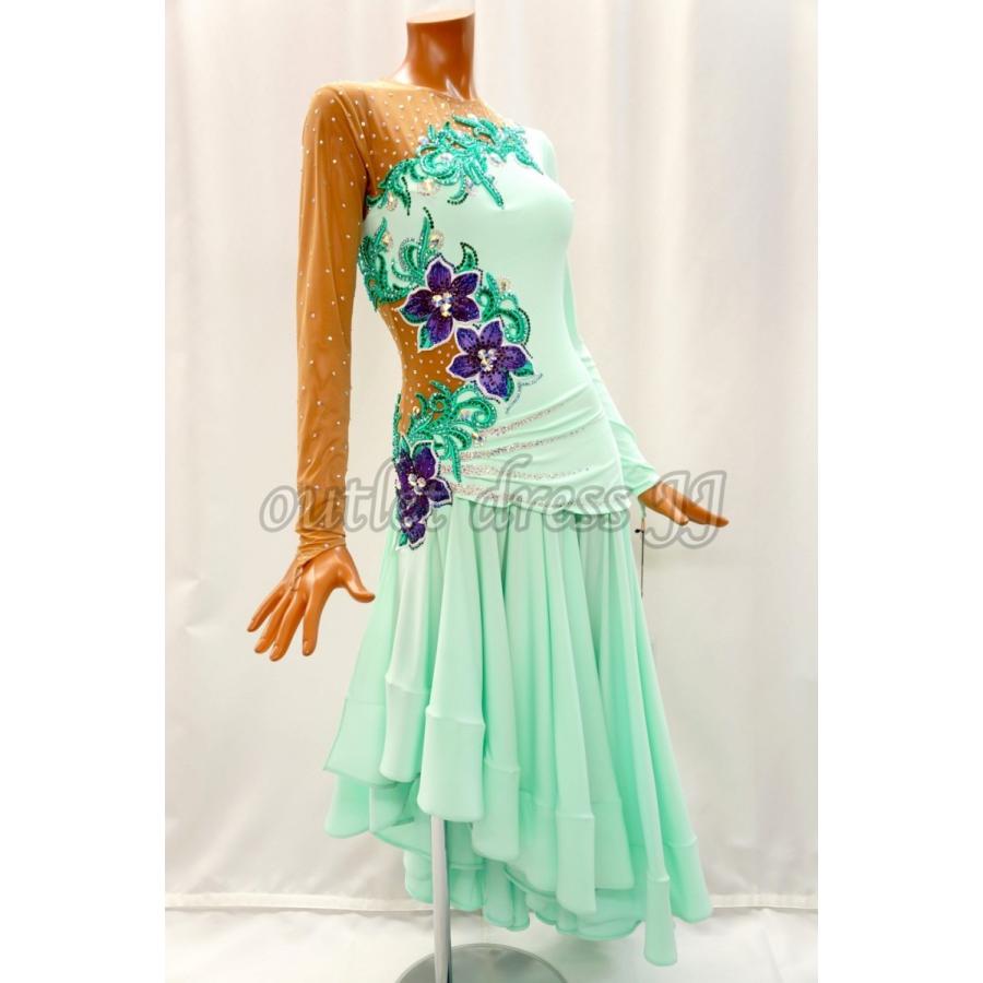 SALE　社交ダンス・ダンス衣装　インポート品　ヨーロッパ製　【15万円均一】L317　ペパーミント Mサイズ |  | 03