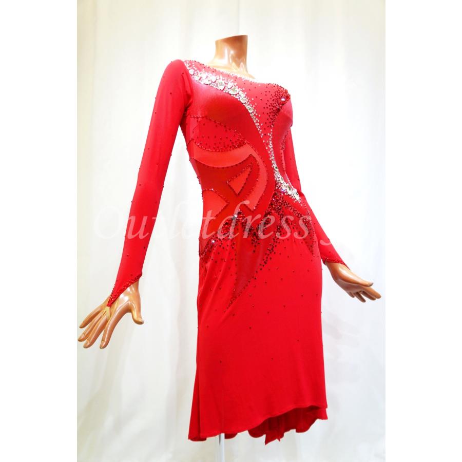 社交ダンス・ダンス衣装　インポート品　ヨーロッパ製 一点物　L0441　フラメンコ |  | 03