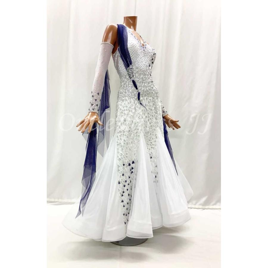 社交ダンスドレス スタンダードヨーロッパ製M スワロフスキー