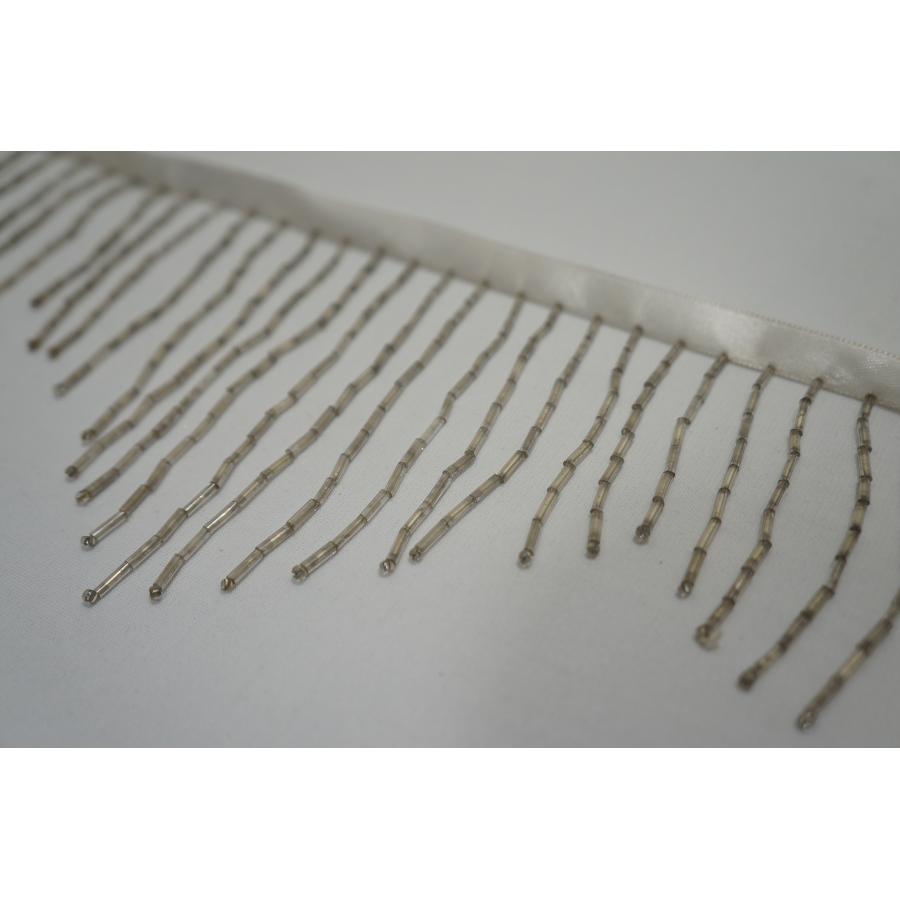 【SALE】ウェーブビーズフリンジ　｛ホワイト｝※難有※ 50cm〜10cm刻み　定価から70%引き→セール価格10cm165円(込) |  | 01