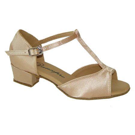 社交ダンスシューズ_子供女子ラテンダンスシューズ_セミオーダー_ベージュ_160918b | 