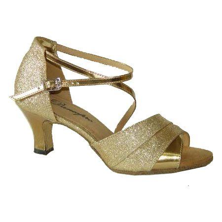 社交ダンスシューズ_パーティーシューズ_セミオーダー_ゴールド_165908 | 