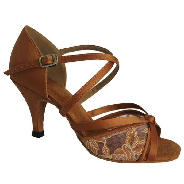 社交ダンスシューズ_ラテンシューズ_セミオーダー_茶ブラウン_178206 | 