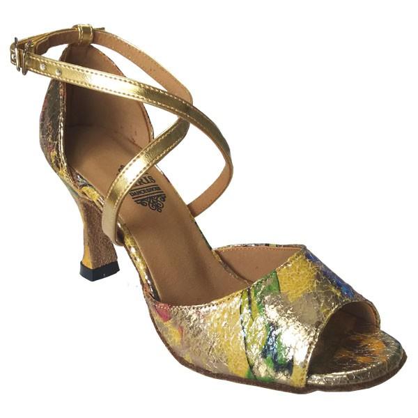 社交ダンスシューズ_ラテンシューズ_即納商品_お買得商品_イエロー・280309 | 