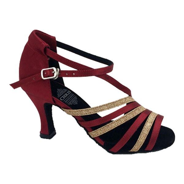 社交ダンスシューズ_ラテンシューズ_即納商品_お買得商品_ワイン・282402 | 