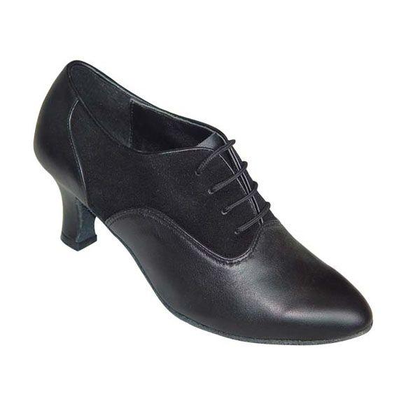 社交ダンスシューズ_ティ-チャーズシューズ_セミオーダー_黒ブラック_680801 | 