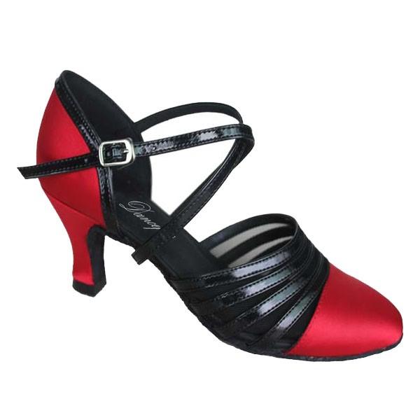 社交ダンスシューズ_兼用シューズ_セミオーダー_赤レッド_686202 | 