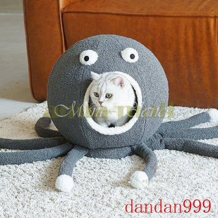 純正ストア ペット用品 ペットグッズ 寝具 ベット マット クッション お昼寝 ハウス タコ ユニーク 丸 グレー散歩 ホテルライク ママ お出かけ おしゃれ Aka43 安い販売中 Ssl Daikyogo Or Jp