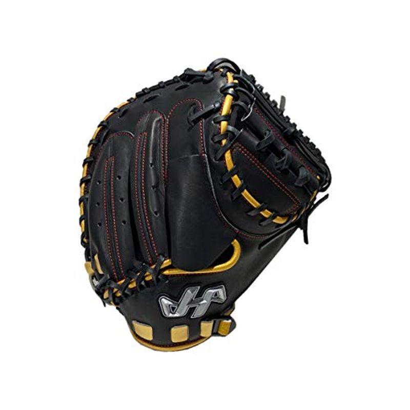 ハタケヤマ 2021年限定軟式グラブ 捕手用 キャッチャーミット Gブラック×ゴールドaxバック 右投げ用(15499円)