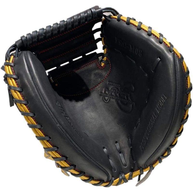 ハタケヤマ 2021年限定軟式グラブ 捕手用 キャッチャーミット Gブラック×ゴールドaxバック 右投げ用 2021年限定軟式グラブ 捕手用 キャッチャーミット Gブラック×ゴールドaxバック 右投げ用